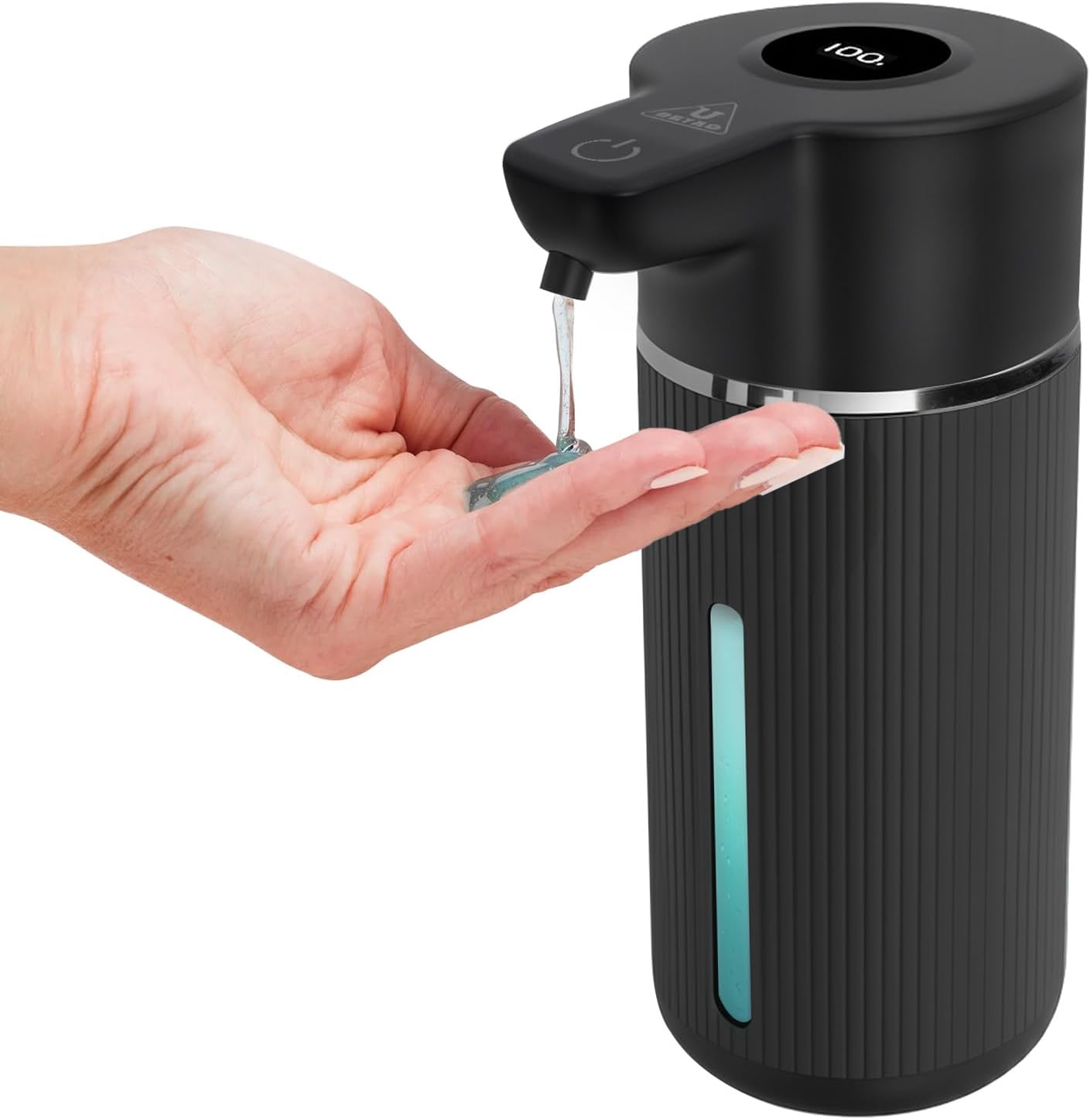 Touchless Automatic Soap Dispenser with Display(Gel Black)