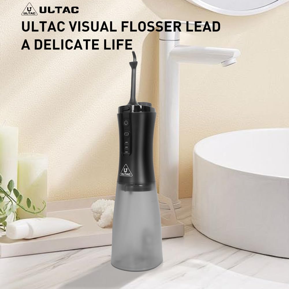 Cordless Water Flosser with Camera, 350ml
