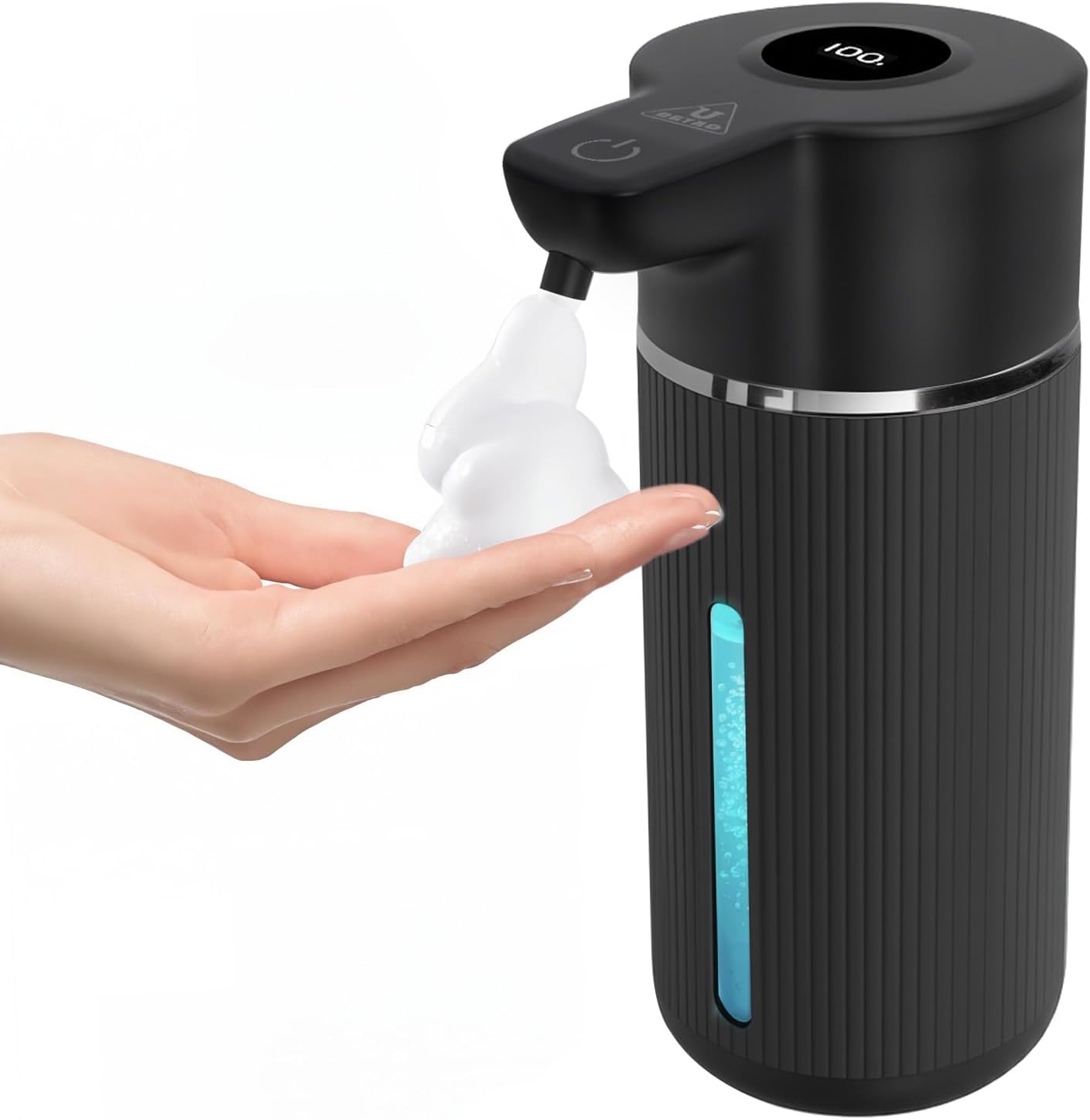 Touchless Automatic Soap Dispenser with Display(Foam Black)