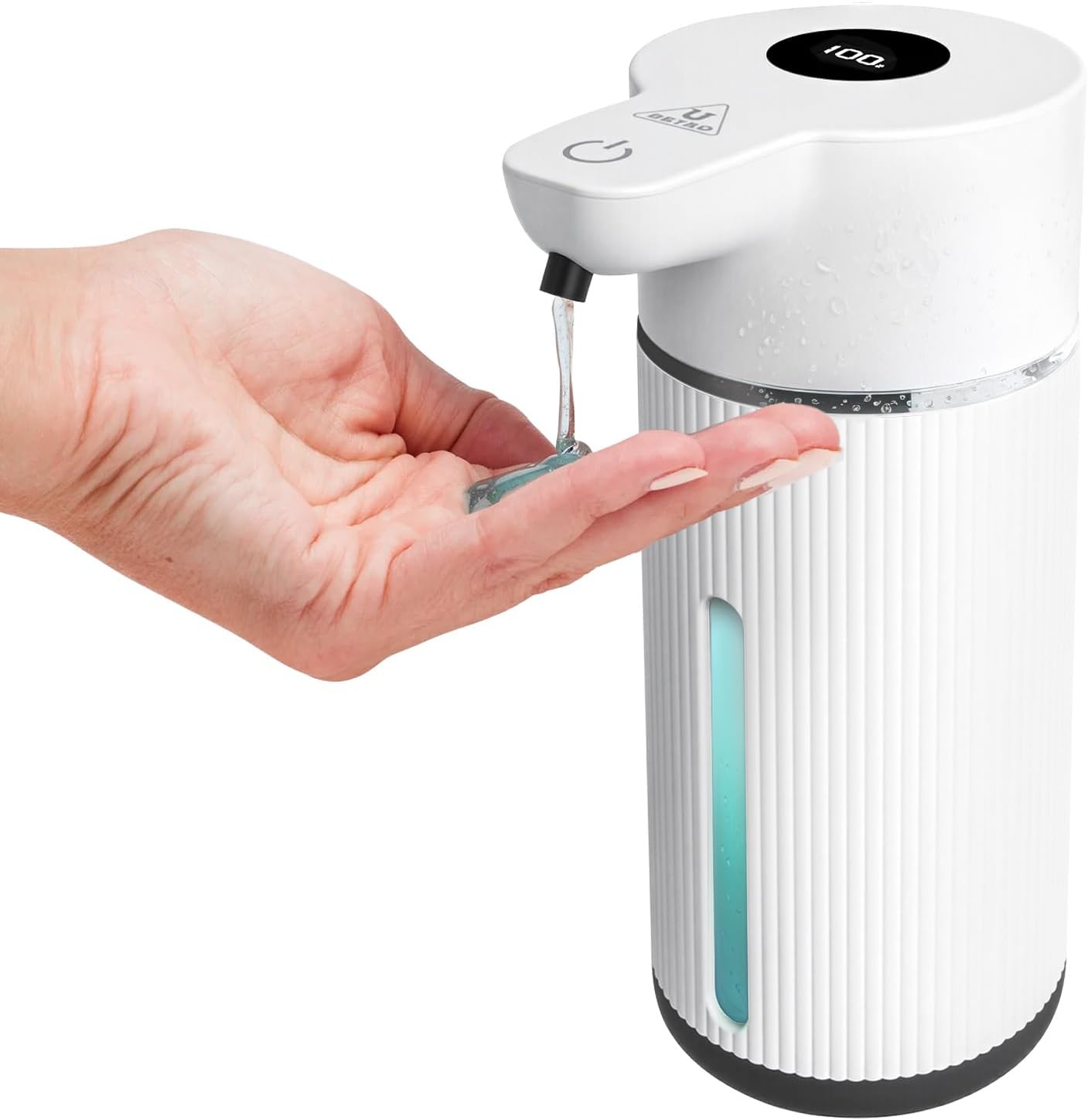 Touchless Automatic Soap Dispenser with Display(Gel White)