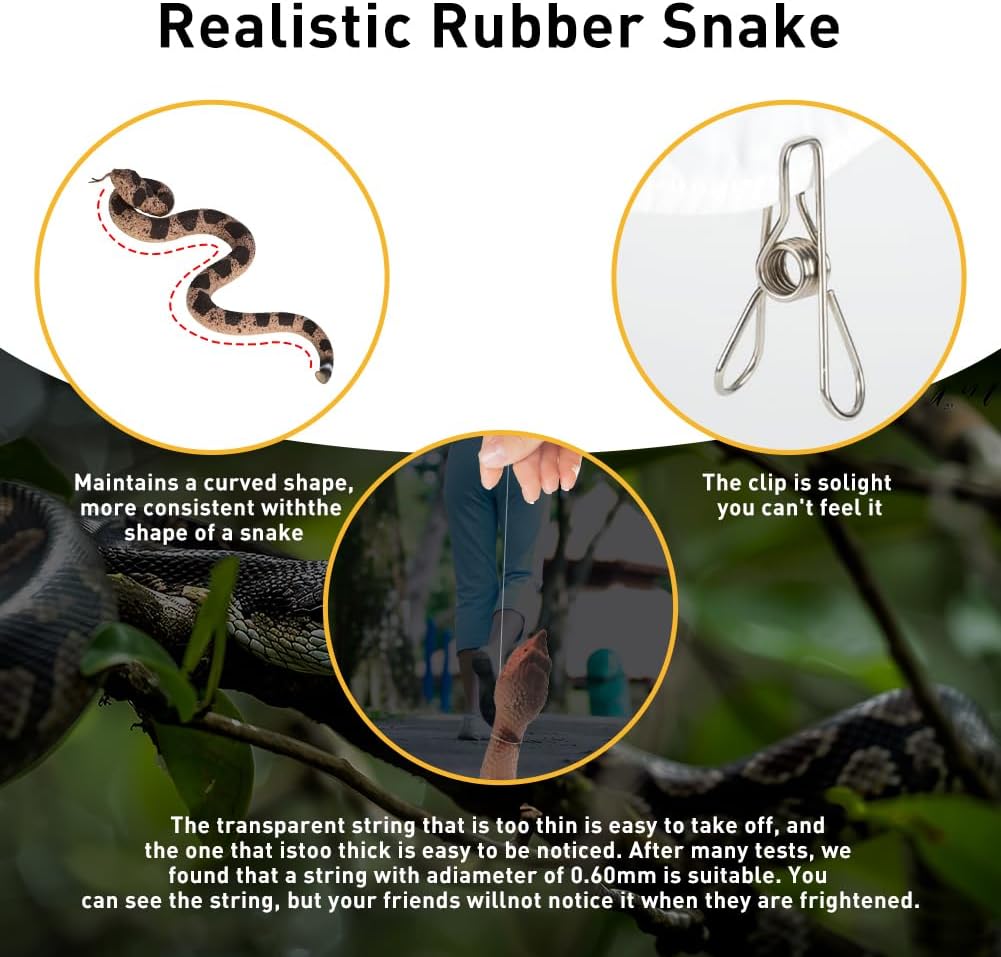 Realistic Snake Prank for Jokes
