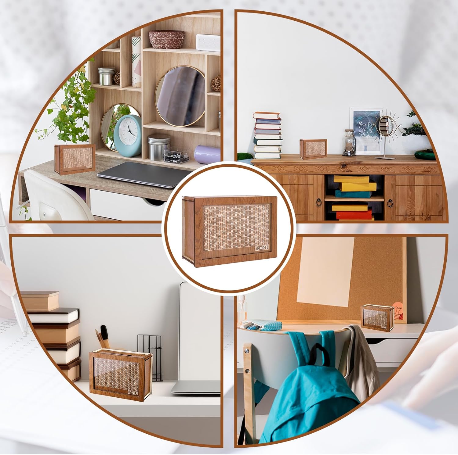 $10,000 Money Saving Challenge Box(Golden)